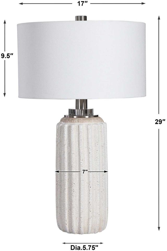 Uttermost® Azariah Beige/Distressed Cream Table Lamp-2