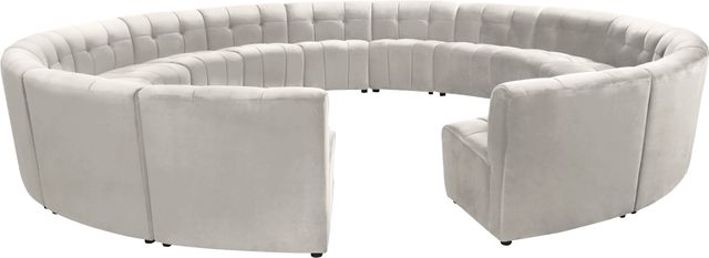 Meridian Furniture Limitless 15-Piece Cream Modular Sectional-1