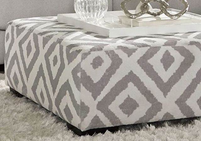 Furniture of America® Hermiston Gray Ottoman-2
