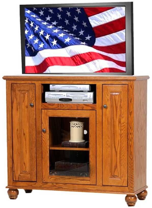 American Heartland Manufacturing Oak 47" Tall Deluxe TV Stand-1