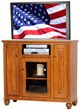 American Heartland Manufacturing Oak 47" Tall Deluxe TV Stand-1