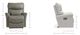 La-Z-Boy® Rowan Dove Power Rocking Recliner with Headrest and Lumbar-5