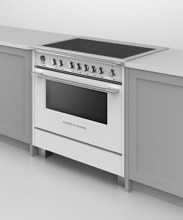 Fisher & Paykel Series 9 36" White Pro Style Induction Range-4