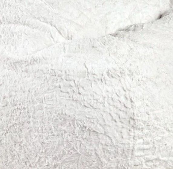 CordaRoy's® Original White Faux Fur Youth Bean Bag Chair-1