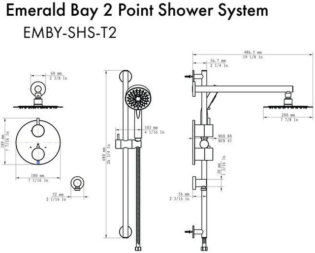 ZLINE Emerald Bay Chrome Thermostatic Shower System-4