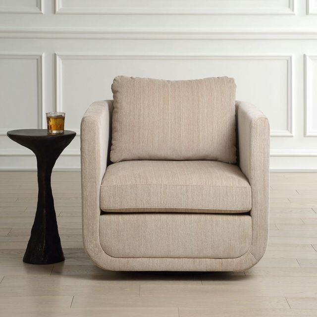 Uttermost® Abound Porcelain Swivel Chair-2