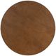 Powell® Haywood Brown Wooden Top Bar Table with Steel Base-4