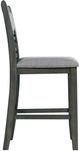 Elements International Amherst Gray Counter Side Chair-4