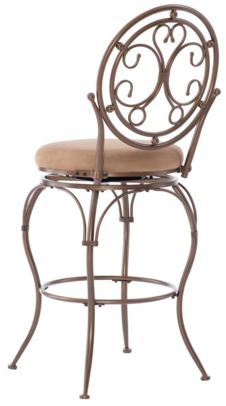Powell® Baila Bronze/Tan Big and Tall Bar Stool-4