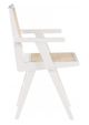 Meridian Furniture Preston White Dining Arm Chair-3