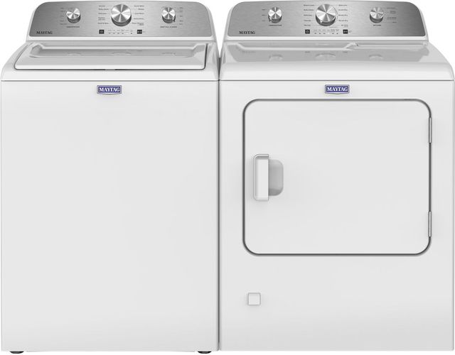 Maytag® White Top Load Washer & Electric Dryer Laundry Pair-0