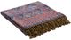 Surya Boteh Navy/Bright Red 50"x60" Throw Blanket-2