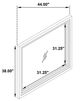 Coaster® Marielle Distressed White Dresser Mirror-2