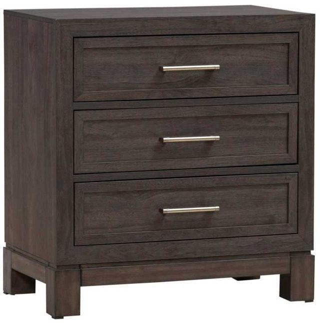 Liberty Furniture Modern Edge 4-Piece Caffe/Gray Queen Upholstered Bedroom Set-4