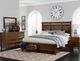 Homelegance® Frazier Park Brown Cherry Queen Platform Bed with Footboard Storage-1