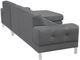 VIG Furniture Divani Casa Forli 2-Piece Gray Fabric Right-Arm Facing Sofa Sectional and Chaise-4