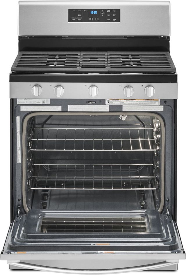 Whirlpool® 30" Fingerprint Resistant Stainless Steel Freestanding Gas Range-1