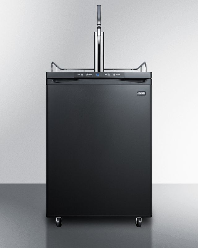 Summit® Commercial Series 5.6 Cu. Ft. Black Coffee Kegerator-0