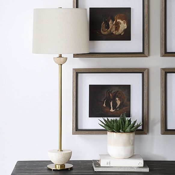 Uttermost® Hemispher Brass Buffet Lamp-1