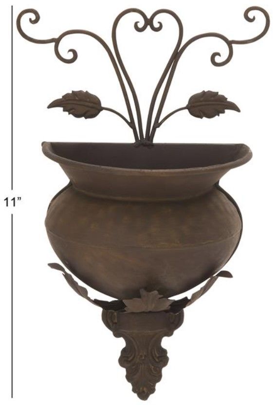 Deco Marche Brown 11" Planter-3