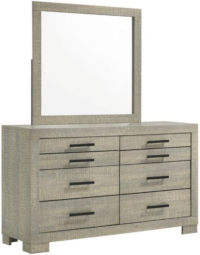 Coaster® Channing 4-Piece Rough Sawn Grey Oak Panel Bedroom Set-2