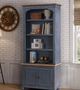 Legends Home Americana Corduroy Blue/Whiskey Bookcase Pier-1