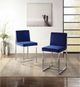 Mazin Furniture Amorra Chrome/Navy Counter-Height Chair-3
