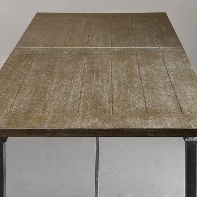 Olliix by Madison Park Grey Cirque Dining Table with Metal Legs-2