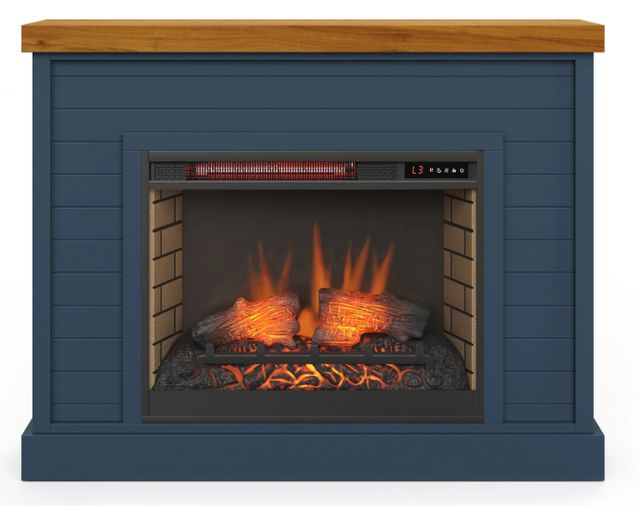 Legends Home Washington Blue Denim/Whiskey Fireplace Mantel-3