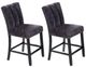 Global Furniture USA D06 2-Piece Dark Gray Bar Stool Set-0