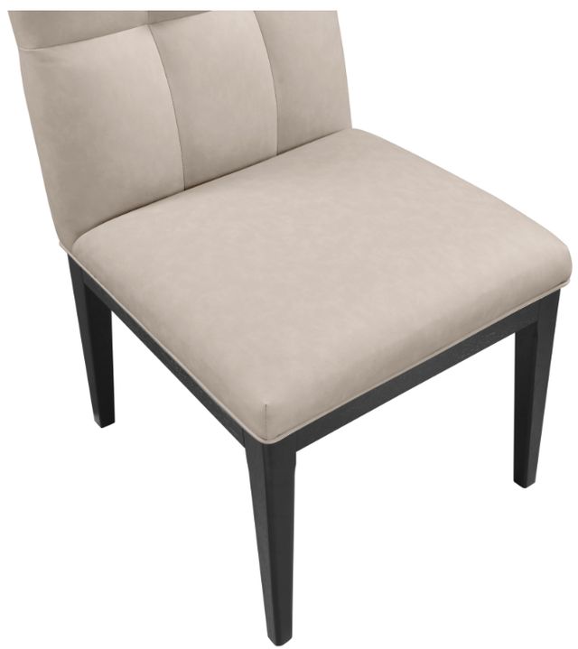 Meridian Furniture Adrian Taupe/Black Leather Upholstered Dining Side Chair-4