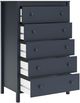 Signature Design by Ashley® Simmenfort Matte Navy Blue Chest of Drawers-4