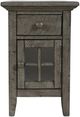 Jofran Inc. Rustic Shores Stone Power Chairside Table-2