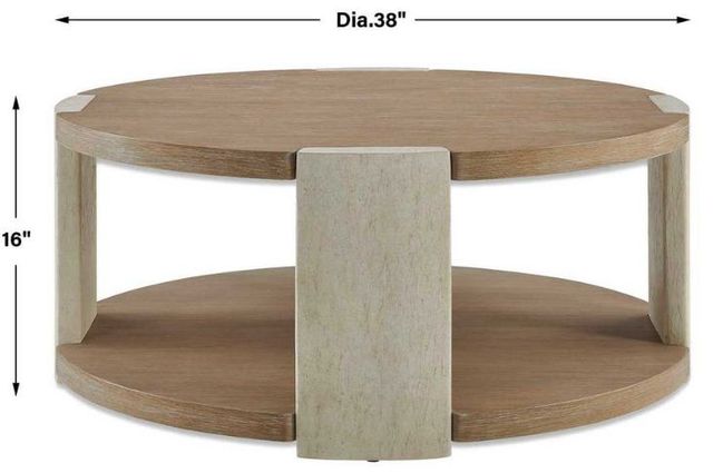Uttermost® Maulet Natural Round Oak Coffee Table-3