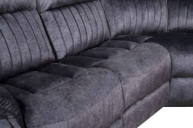 Milton Greens Stars 7-Piece Blue Gray Modular Power Recliner Sectional-1