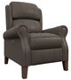 Best® Home Furnishings Customizable Joanna Leather Power High Leg Recliner with Power Tilt Headrest and Dark Walnut Legs-0