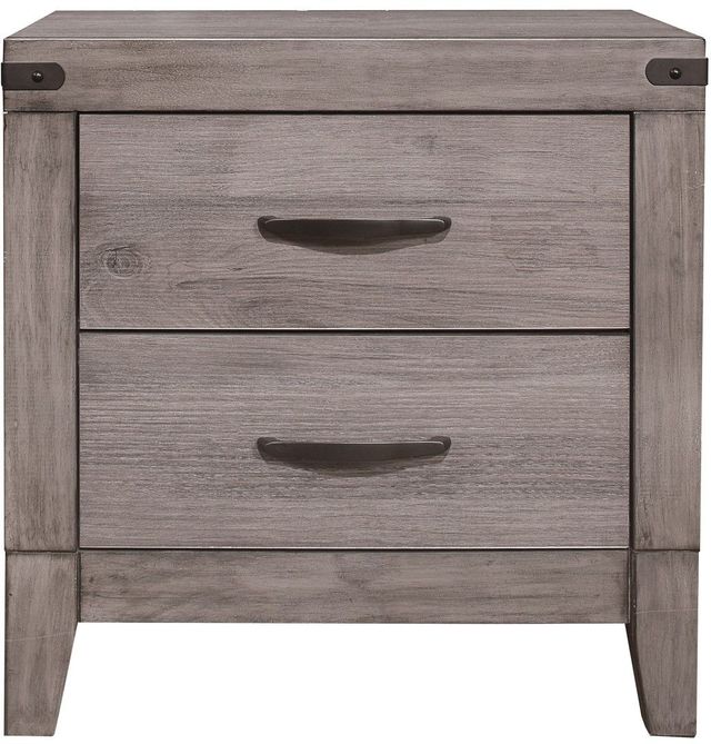 Homelegance® Woodrow Brownish Gray Nightstand-2