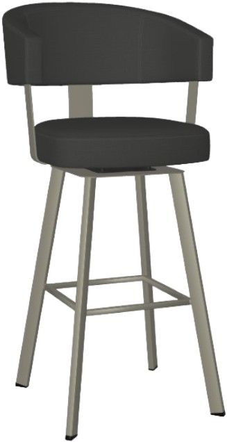 Amisco Grissom Swivel Upholstered Swivel Bar Stool-0