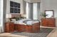 Archbold Furniture Customizable Shaker Queen Chest Panel Storage Bed-3