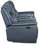 Coaster® Sloane Blue Manual Reclining Loveseat with Console-3
