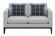 Coaster® Apperson Light Grey Cushioned Back Loveseat-1