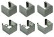 Wolf® Stainless Steel Gas Range Front Leg Covers-0