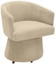 TOV Furniture Kristen Taupe Rolling Desk Chair-0