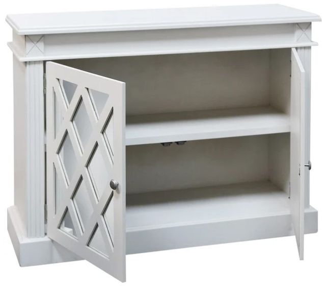 Stylecraft White Two-Door Cabinet-1