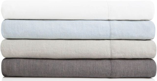 Malouf® Woven™ French Linen Smoke King Sheet Set-1