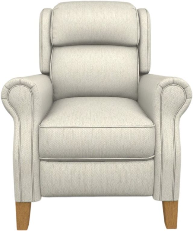 Best® Home Furnishings Customizable Joanna Power Tilt Headrest High Leg Recliner with Honey Birch Legs-1