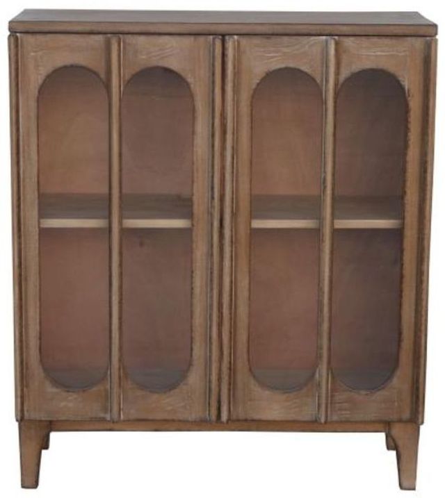 Nest Home Collections Wesley Antique Natural Accent Cabinet-0