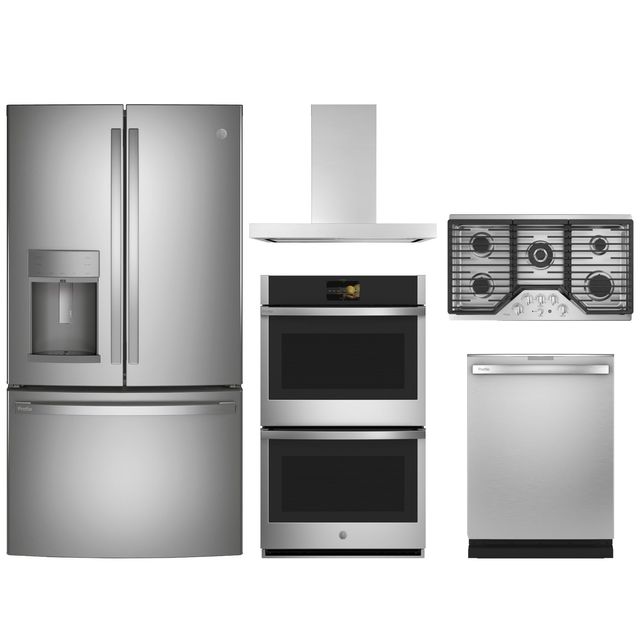GE Profile™ 5 Stainless Steel Piece Kitchen Package-0
