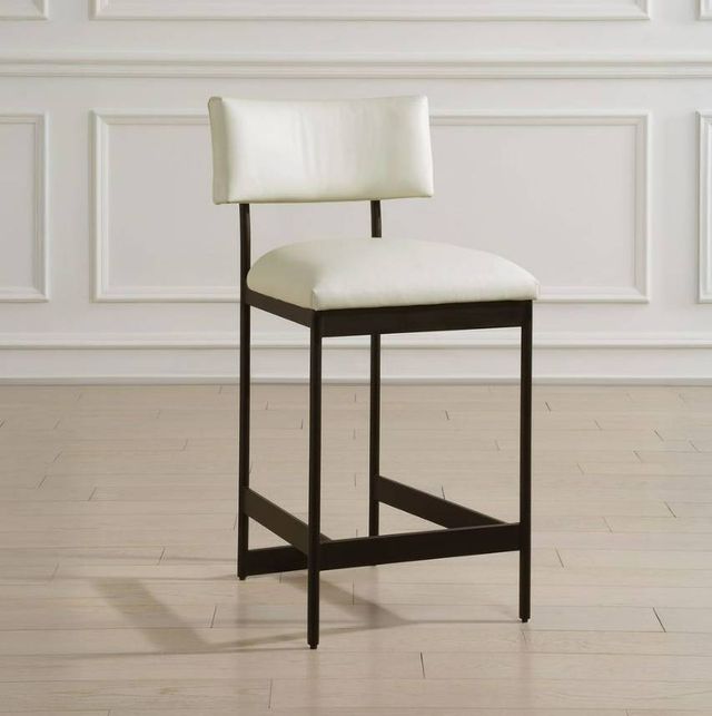 Uttermost® Apsley Black/White Counter Stool-1