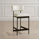 Uttermost® Apsley Black/White Counter Stool-1